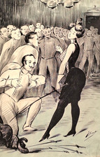 Ancien DESSIN original Encre