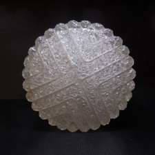 Round Ceiling Light Globe Glass Lighting Vintage Art Deco Modern France N8118  