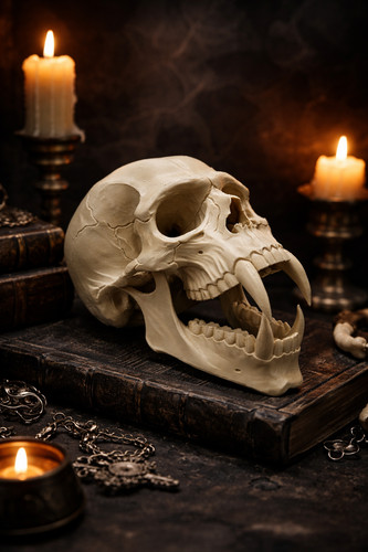 Crâne vampire - crâne,
