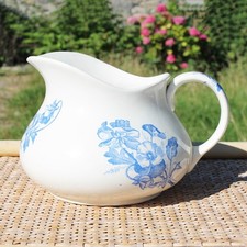 Antique Salins Earthenware Toilet Jug Floral Decor Model