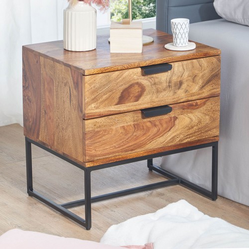 Finebuy table chevet bois - table,