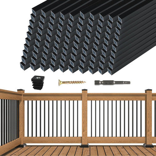 100pack black aluminum - 36",
