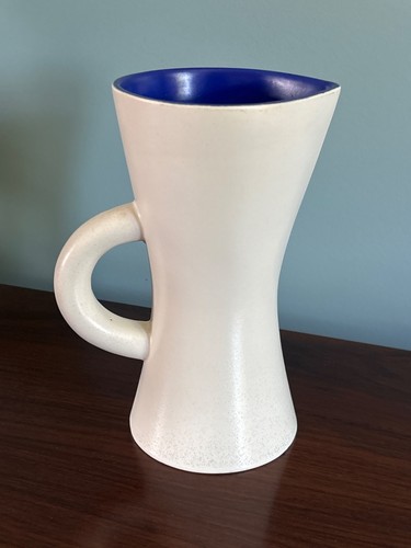 Pichet blanc intérieur - blanc, bleu