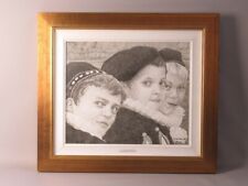 Antonio Pacheco 1985 " Al Palio " Carré Peinture Avec Cadre Dorée Xx Seconde