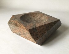 CENDRIER EN MARBRE DESIGN CUBISTE ANNEES 50 60 VINTAGE 1950