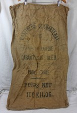 Antique Cane Sugar Refinery Burlap Bag