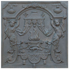 Plaque de Cheminée en Fonte