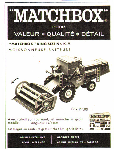 Pub vehicule matchbox - vehicule,