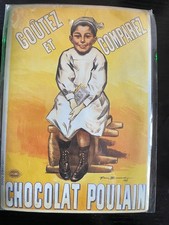 Plaque métal publicitaire