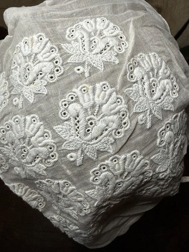Broderie ancienne coiffe - broderie,