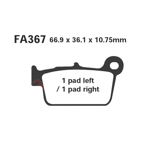 Paire plaquettes ebc - paire,