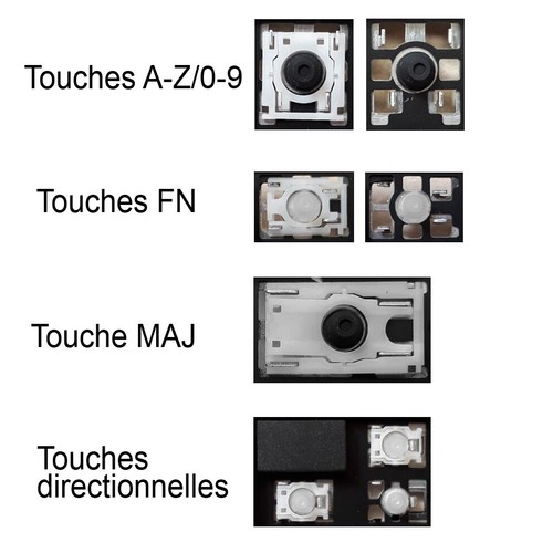 Touche clavier français - de,