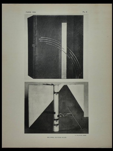 Rose adler reliures art deco - reliures,