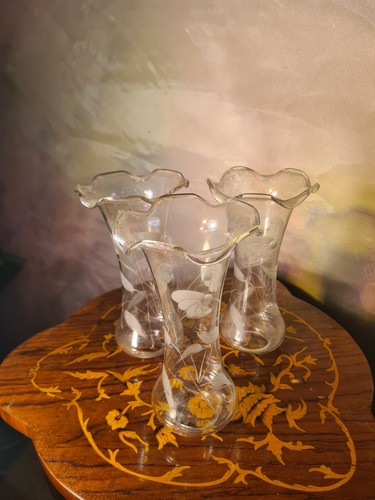 Lot 3tulipes verre - lot,