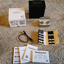 Technics EAH-AZ80 Premium Hi-Fi True Wireless Bluetooth Hi-Res Earbuds, Silver