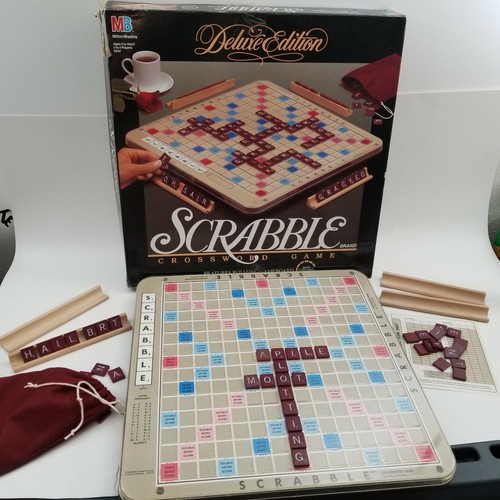 Vintage scrabble 1989 deluxe - vintage,