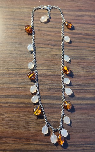 Collier argent 925 perles - collier,