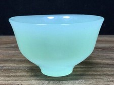 3.2" ancienne dynastie chinoise bleu glaçage palais coupe de thé bol bols