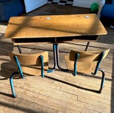 Bureau Enfant 2 Places vintage