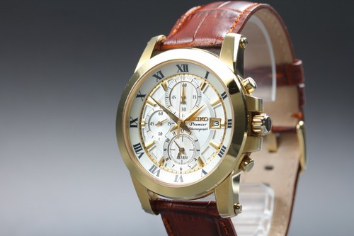Seiko premier 7t62 0le0 gold - seiko, 7t62-0le0