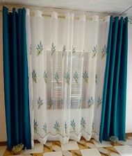 3 panneaux de rideaux