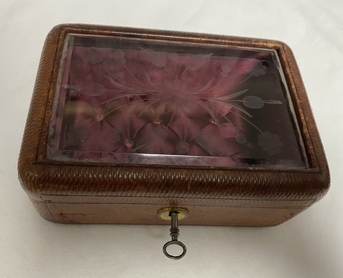 Verre biseauté ancienne - verre,
