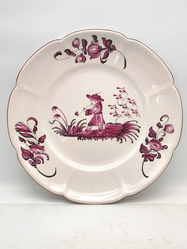 Ancienne assiette faïence - assiette, en