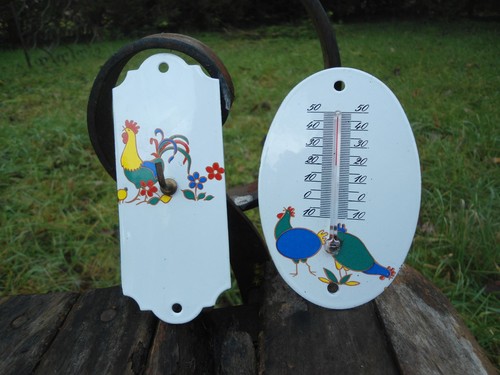 Thermometre crochet emailles - thermometre,