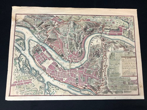 Gravure ancienne carte - gravure,