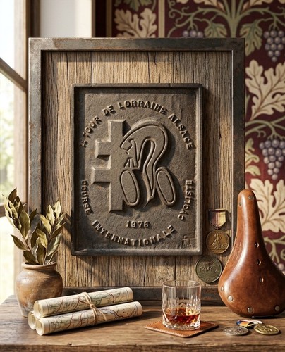 Plaque ancienne tour cycliste - ancienne,