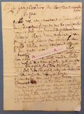 ● Letter 1700 in Old Dutch? ANTWERP ? (Antwerp) manuscript to study
