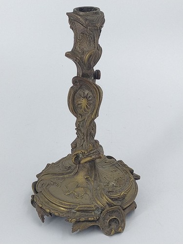 Bougeoir flambeau bronze - en,
