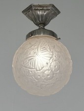 HETTIER & VINCENT : a 1930 Art Deco flush mount ............. Hanots lamp France