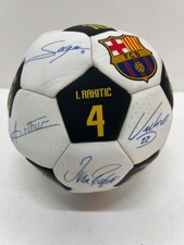 MACCABI ART FC Barcelona Bola de Futebol PVC Soccer Ball w/ Autographs