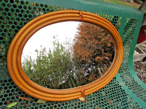 Vintage miroir ovale - -,