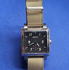 DKNY MODEL NO.NY-2028 3 ATM SOLIID STAINLESS STEEL CASE  WATCH