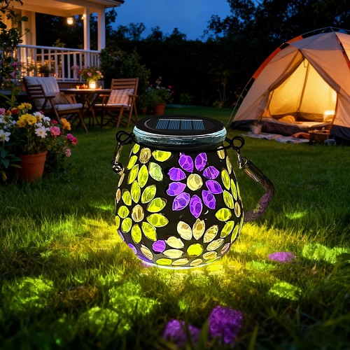 Lampe solaire mosaïque - 1,