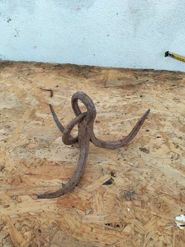 Antique tool well hook with - tool,