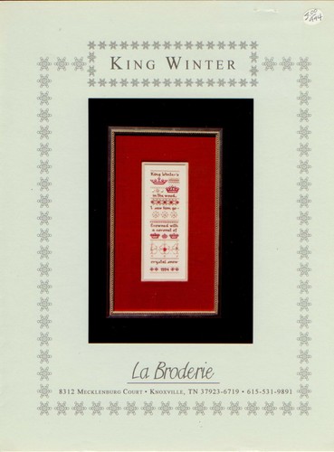 King winter cross stitch - king,