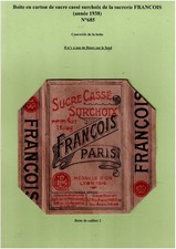 Boite en carton de sucre