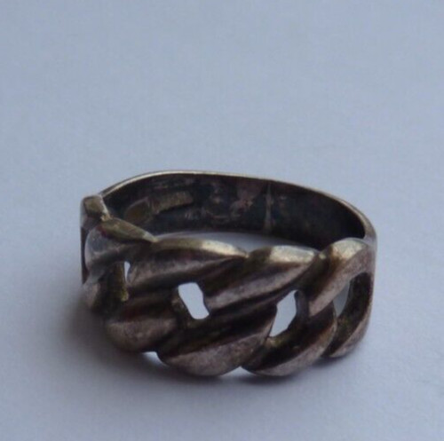 Belle bague motif corde - à,