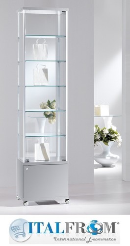 Vitrine verre avec armoire - vitrine,