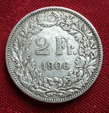 2 Francs Suisse Argent 1906
