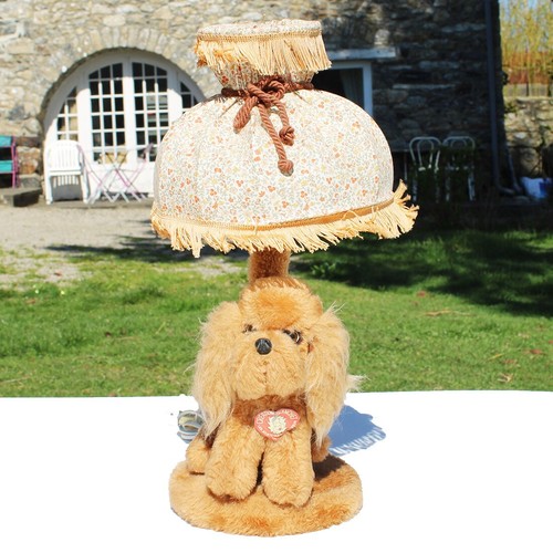 Lampe chevet peluche chien - peluche,