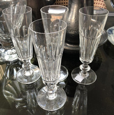 Belle Série de 4 Flutes Champagne Cristal Saint Louis