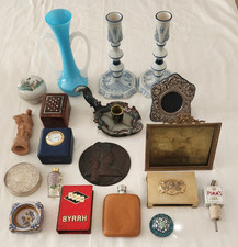 1) Lot de 18 Objets anciens de