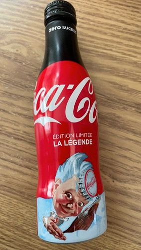 Bouteille coca cola zero alu - bouteille,