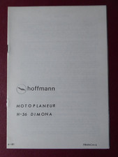 BROCHURE PUB HOFFMANN AIRCRAFT CONSTRUCTION H-36 DIMONA MOTOR GLIDER MOTOPLANEUR