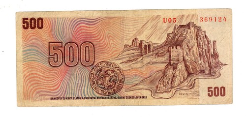 Czechoslovakia billet 500 - czechoslovakia,