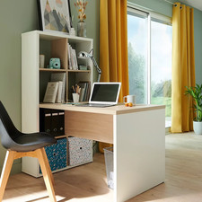 Bureau et armoire à 8 cases